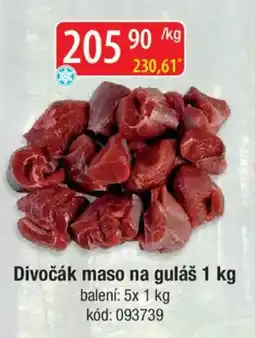 Qanto Divočák maso na guláš nabídka