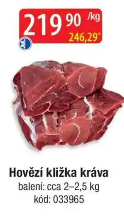 Qanto Hovězí kližka kráva nabídka