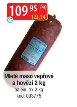 Qanto Mleté maso vepřové a hovězí nabídka