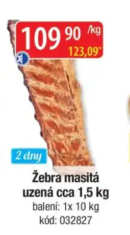 Qanto Žebra masitá uzená nabídka