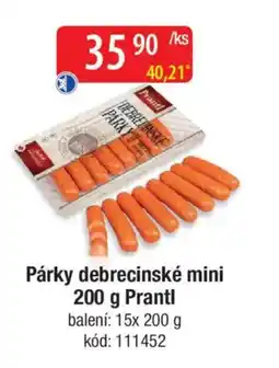 Qanto Párky debrecinské mini Prantl nabídka