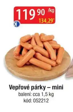 Qanto Vepřové párky - mini nabídka