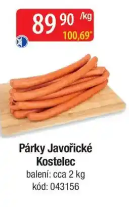 Qanto Párky Javořické Kostelec nabídka