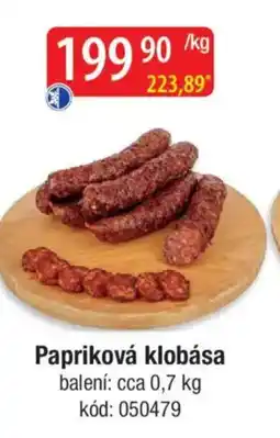 Qanto Papriková klobása nabídka