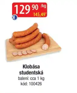 Qanto Klobása studentská nabídka