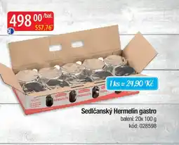 Qanto Sedlčanský Hermelín gastro nabídka
