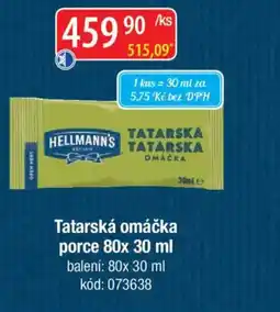 Qanto HELLMANN'S Tatarská omáčka porce nabídka