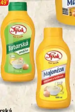 Qanto Spak Tatarská omáčka, majonéza 50% plast nabídka