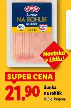 Lidl Šunka na rolhík nabídka