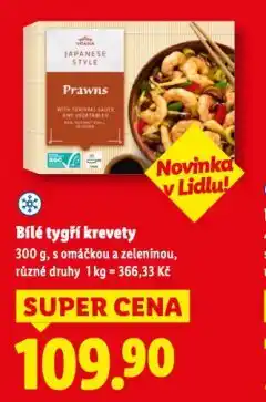 Lidl Bílé tygří krevety nabídka