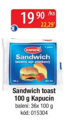 Qanto Sandwich toast Kapucín nabídka