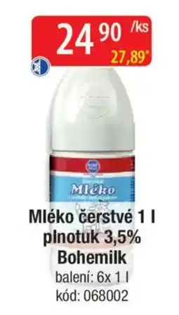 Qanto Mléko čerstvé plnotuk 3,5% Bohemilk nabídka