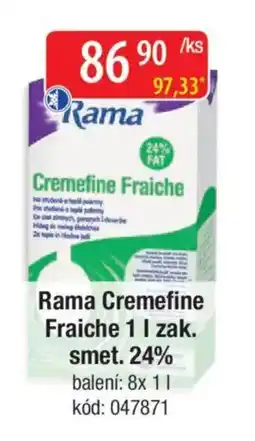 Qanto Rama Cremefine Fraiche zak. smet. 24% nabídka