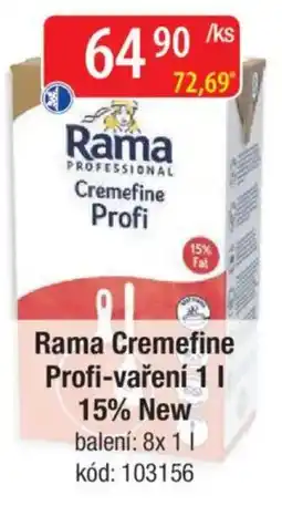 Qanto Rama Cremefine Profi-vaření 15% New nabídka