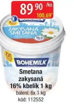 Qanto BOHEMILK Smetana zakysaná 16% kbelík nabídka