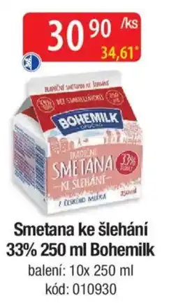 Qanto BOHEMILK Smetana ke šlehání 33% nabídka