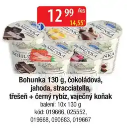 Qanto Bohunka, čokoládová, jahoda, stracciatella, třešeň + černý rybíz, vaječný koňak nabídka
