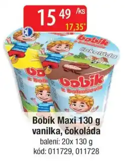 Qanto Bobík Maxi vanilka, čokoláda nabídka