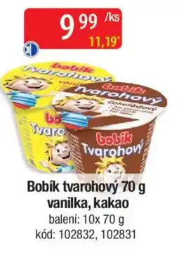 Qanto Bobík tvarohový vanilka, kakao nabídka