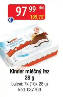 Qanto Kinder mléčný řez nabídka