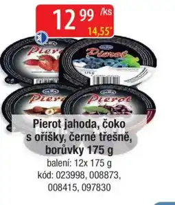 Qanto Pierot jahoda, čoko s oříšky, černé třešně, borůvky nabídka