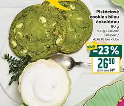 Billa Pistáciové cookie s bílou čokoládou nabídka