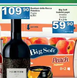 Jip Big Soft toaletní papír broskev 2vrstvý 8+ 2 ks nabídka