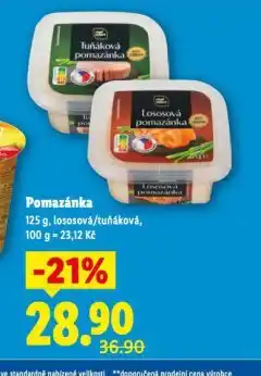 Lidl Pomazánka lososvá nabídka