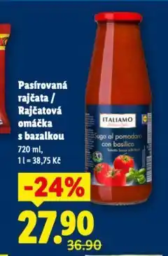 Lidl Pasírovaná rajčata nabídka