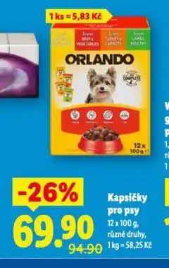 Lidl Orlando kapsičky pro psy nabídka