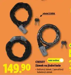 Lidl Zámek na jízdní kolo nabídka