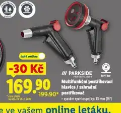 Lidl Multifunkční postčikovací hlavice / zahradní postřikovač nabídka