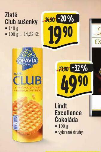 Jip Zlaté club sušenky nabídka