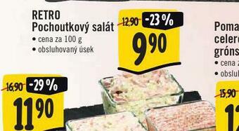 Jip Retro pochoutkový salát nabídka