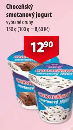 CBA Choceňský smetanový jogurt nabídka