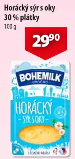 CBA Bohemilk Horácký sýr s oky 30% plátky nabídka
