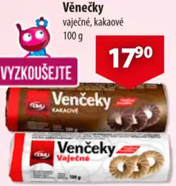 CBA Věnečky vaječné, kakaové nabídka