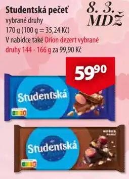 CBA Studentská pečeť nabídka