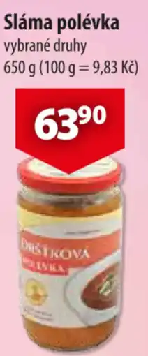 CBA Sláma polévka nabídka