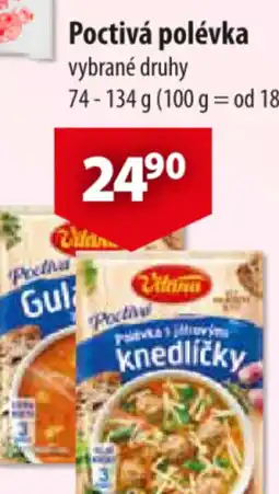 CBA Vitana Poctivá polévka nabídka