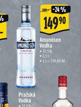Jip Amundsen vodka nabídka