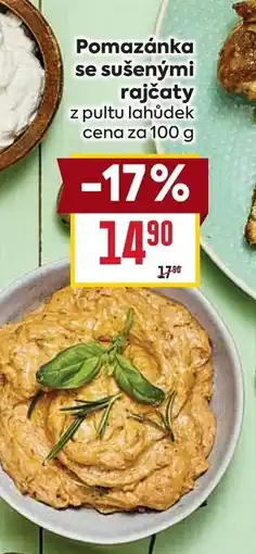 Billa Pomazánka se sušenými rajčaty nabídka