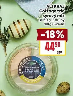 Billa ALI KRAJ Cottage trio sýrový mix nabídka