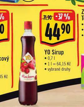 Albert Yo sirup nabídka