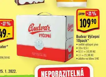 Albert Budvar výčepní 10pack nabídka