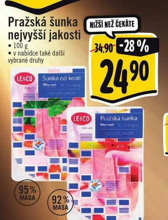 Albert Pražská šunka nejvyšší jakosti nabídka