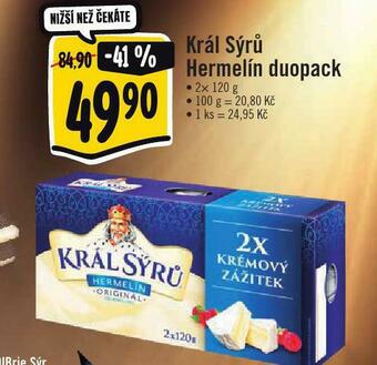Albert Král sýrů hermelín duopack nabídka