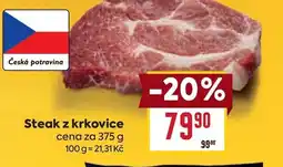 Billa Steak z krkovice nabídka