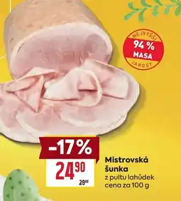 Billa Mistrovská šunka nabídka