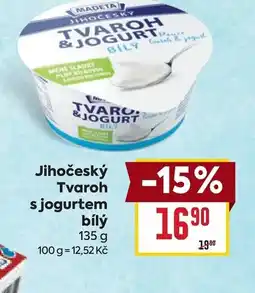 Billa Madeta Jihočeský Tvaroh s jogurtem bílý nabídka